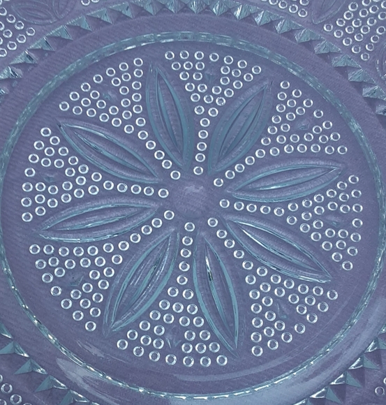c1940-55 HERITAGE by Federal Glass Clear LUNCH PLATE 9.25\